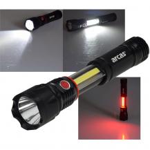 ADA LED-Taschenlampe ARCAS 3W "3-in1" 350lm, Arbeitsleuchte, Pannenwarn