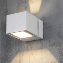 dimmbar LED in Fürth schwarz Down & Mylight Up Light IP65 Außenwandleuchte