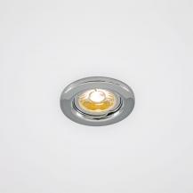 EVN Decken-Einbaustrahler für GU10 Leuchtmittel rund chrom IP20 EinbauØ55