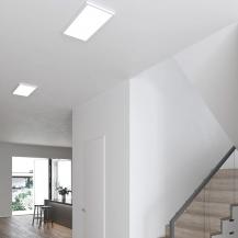 Nordlux moderne Harlow Smart Regenbogen Ceiling light Weiß dimmbar Weiß/ Bunt Spritzwasser geschützt