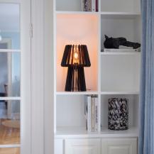 Nordlux Gora moderne Tischlampe Schwarz E27 dekorative Leuchte