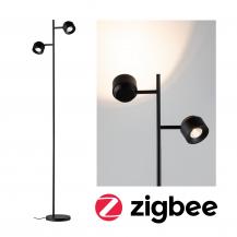 Paulmann 79780 LED Stehleuchte Smart Home Zigbee Puric Pane warmweißes dimmbares Licht Schwarz