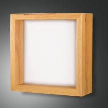 Window LED Wandleuchte aus Eichenholz von Fabas Luce