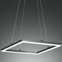 Quadratische Bard LED Pendelleuchte LED in Anthrazit 42x42cm Fabas Luce