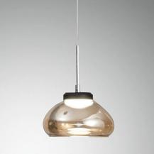 Arabella anpassungsfäige dimmbare LED-Pendelleuchte in Amber aus Glas von Fabas Luce