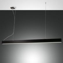 Balkenförmige Next LED Pendelleuchte mit Dimmer in Schwarz 142cm mit Ober- & Unterlicht von Fabas Luce
