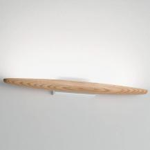 Ribot Eichen Holz LED Wandleuchte dimmbar 60cm von Fabas Luce