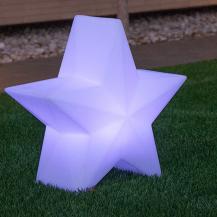 NOVA 45 Stern Weiß RGBW Licht Akku Solar für Innen & Außen New Garden