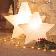 NOVA 60 Großer leuchtender Stern Weiß tageslichteweißes Licht 230V für Innen New Garden