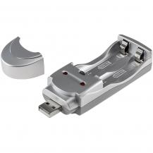 ChiliTec Akku-Ladegerät USB für 2x Micro AAA/Mignon AA