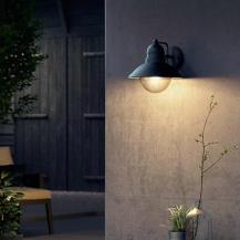 Landhaus Stil Philips myGarden Wandleuchte HOVERFLY Black Edition in Schwarz