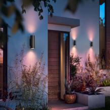 Philips Hue White & Color Ambiance LED Wandleuchte Appear Schwarz IP44