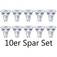 10er Sparpack Philips GU10 MASTER LEDspot Value DIMTONE dimmbar 4.9W wie 50W Glas 2200-2700K Ra90 36°