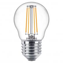PHILIPS E27 Classic LED Lampe 4,3W wie 40 Watt warmweiss klar dekorative Filamentoptik