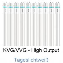 10 x 120cm T8 Philips MASTER LEDtube Value HO 14W 2100lm 6500K Tageslichtweiß für KVG/VVG Glas