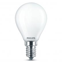 PHILIPS E14 LED Tropfen Lampe opalweiß mattiert 6.5W wie 60W 2700K warmweißes Wohnlicht