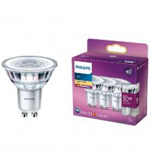 3er-Set PHILIPS GU10 LED Reflektor 4,6W wie 50W 36° Ausstrahlwinkel Warmweißes Licht