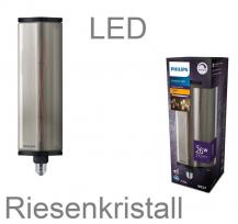 Außergewöhnliche PHILIPS E27 LED Glühbirne GIANT CRYSTAL 35W dimmbar SMOKY-Edition