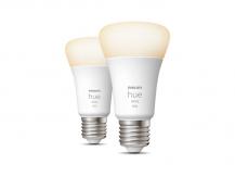 2er Set Philips Hue White warmweiß 2 x E27 LED Lampen 9W wie 60W - dimmbar