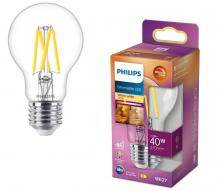 PHILIPS LED Leuchtmittel E27 3,4W = 40W WarmGlow warmweißes Licht mit Dimmfunktion und hoher Farbwiedergabe