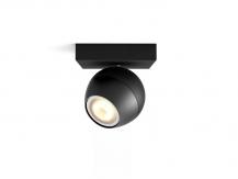 Philips Hue White Ambiance Buckram Spot schwarz mit Dimmschalter - tunable White