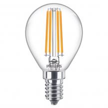 PHILIPS E14 LED Tropfenlampe klar 6,5W wie 60W warmweisses Licht