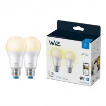 2er Pack WIZ E27 Smarte LED Lampe  2700K warmweiß dimmbar 8W wie 60W WLAN