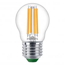 Besonders effiziente PHILIPS E27 LED Filament Tropfenlampe 2,3W = 40W 4000K neutralweißes Licht - Beste Energie Effizienz Klasse