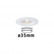 Paulmann 94298 EBL Nova mini Coin rund starr IP44 LED 1x4W 310lm Weiß matt/Alu