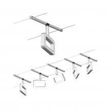 Paulmann 94481 Seilsystem Frame 5-flammiges Set matt Chrom DC warmweiß