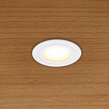 EVN LED Decken-Einbaustrahler mit warmweißem Licht rund weiß IP20 350mA 3W 3000K EinbauØ55