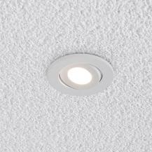 EVN LED Decken-Einbaustrahler warmweißes Licht rund schwenkbar weiß IP44 3W 3000K 230lm EinbauØ50