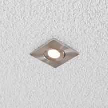 EVN P-LED Decken-Einbaustrahler mit warmweißem Licht feuchtraumgeeignet quad. schwenkbar EDS IP44 3W 3000K EinbauØ50