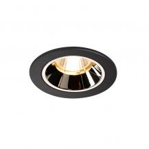 SLV 1003798 NUMINOS DL S Indoor LED Deckeneinbauleuchte schwarz/chrom 3000K 40° inkl. Blattfedern