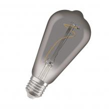 Aktion: Nur noch angezeigter Bestand verfügbar - OSRAM LED VINTAGE E27 Glühlampe Edison in nostalgischer Kolbenform SMOKE 3,4W wie 10W extra warmweißes gemütliches Licht