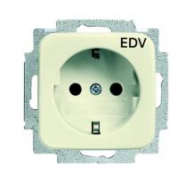 Busch-Jaeger 20 EUC/DVKS-212 SCHUKO® Steckdosen-Einsatz mit Aufdruck "EDV"