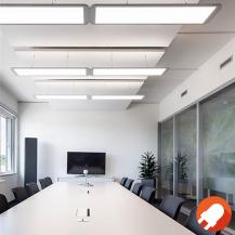 LEDVANCE LED PANEL DIRECT/INDIRECT 120cm x 30cm DALI 36 W 3000 K warmweiße Bürobeleuchtung - Gute Entblendung UGR 19