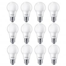 12er Sparpack E27 PHILIPS LED-Lampen matt 8W wie 60W Warmweißes Licht 2700K