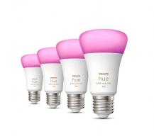4er Set Philips Hue White & Color Ambiance E27 LED Lampe 6,5W wie 60W - RGBW dimmbar 2200-6500 Kelvin