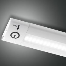 30cm Galway LED Unterbauleuchte mit touch dimmer & Memoryfunktion 5W Weiss 3000K warmweißes Licht von Fabas Luce